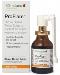 Clinicians Pro Flam Throat Spray 20ml